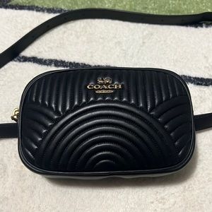 Coach belt bag black